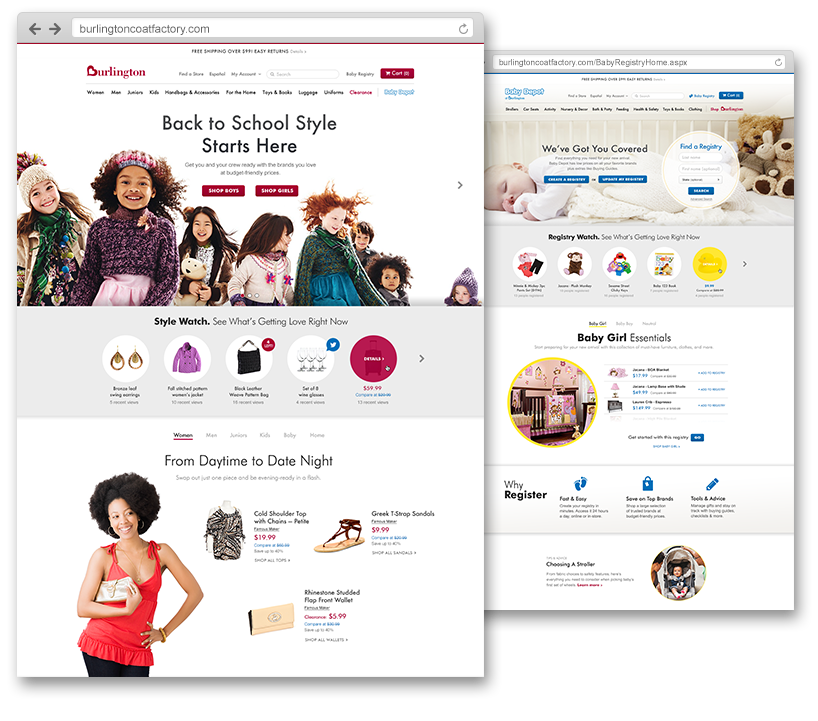 Burlington Coat Factory Redesign by Annmarie Akong, via Behance